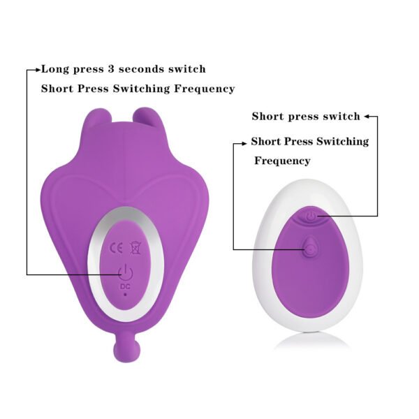 Hot selling spot, female wearable butterfly jumping egg, wireless remote control, flirting multi-frequency, adult vibrator - 图片 2