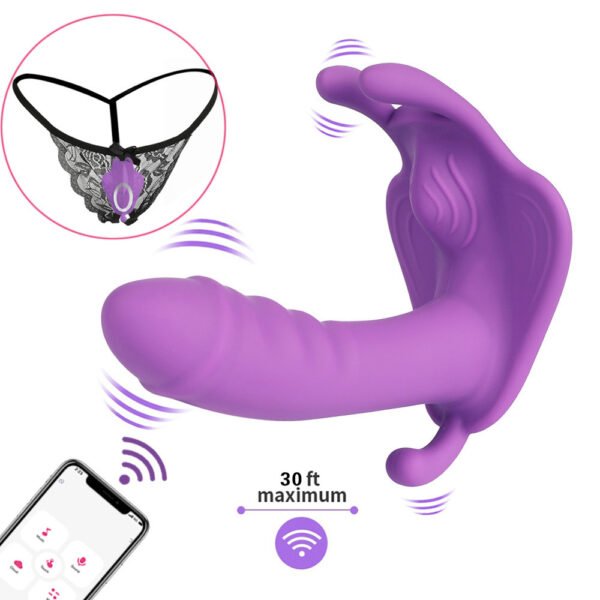 Hot selling spot, female wearable butterfly jumping egg, wireless remote control, flirting multi-frequency, adult vibrator - 图片 4